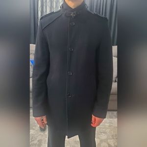 Men's Lief Horsens Formal Black Coat